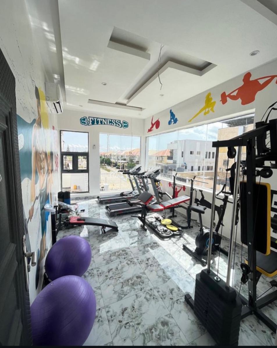 Nicely Built 4 Bedroom Terrace Duplex with a Gym, New Road By Chevron Lekki, Lekki, Lagos, Terraced Duplex for Sale