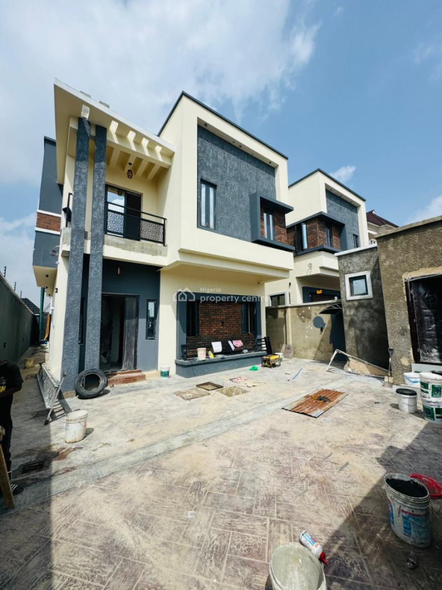Smartly Built 4 Bedroom Fully Detached Duplex with Bq Very Secured, Ogba, Ikeja, Lagos, Detached Duplex for Sale