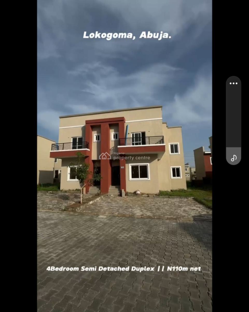 Budget 4 Bedroom Semi-detached House, Promenade, Lokogoma District, Abuja, Semi-detached Duplex for Sale
