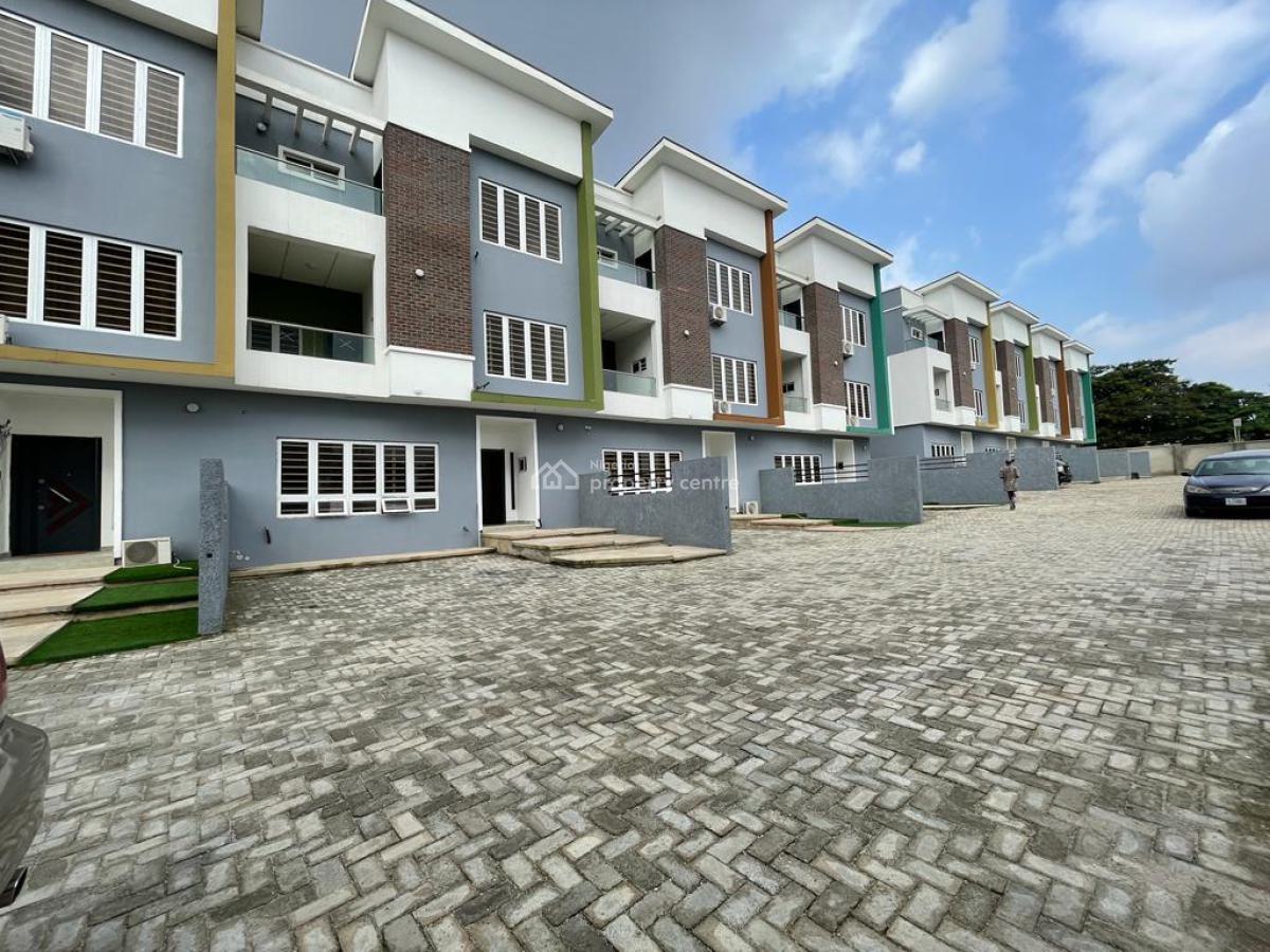 Automated Newly Build  Serviced 5 Bedrooms Terraces in Hight Brow Area, Iyaganku, Ibadan, Oyo, Terraced Duplex for Sale