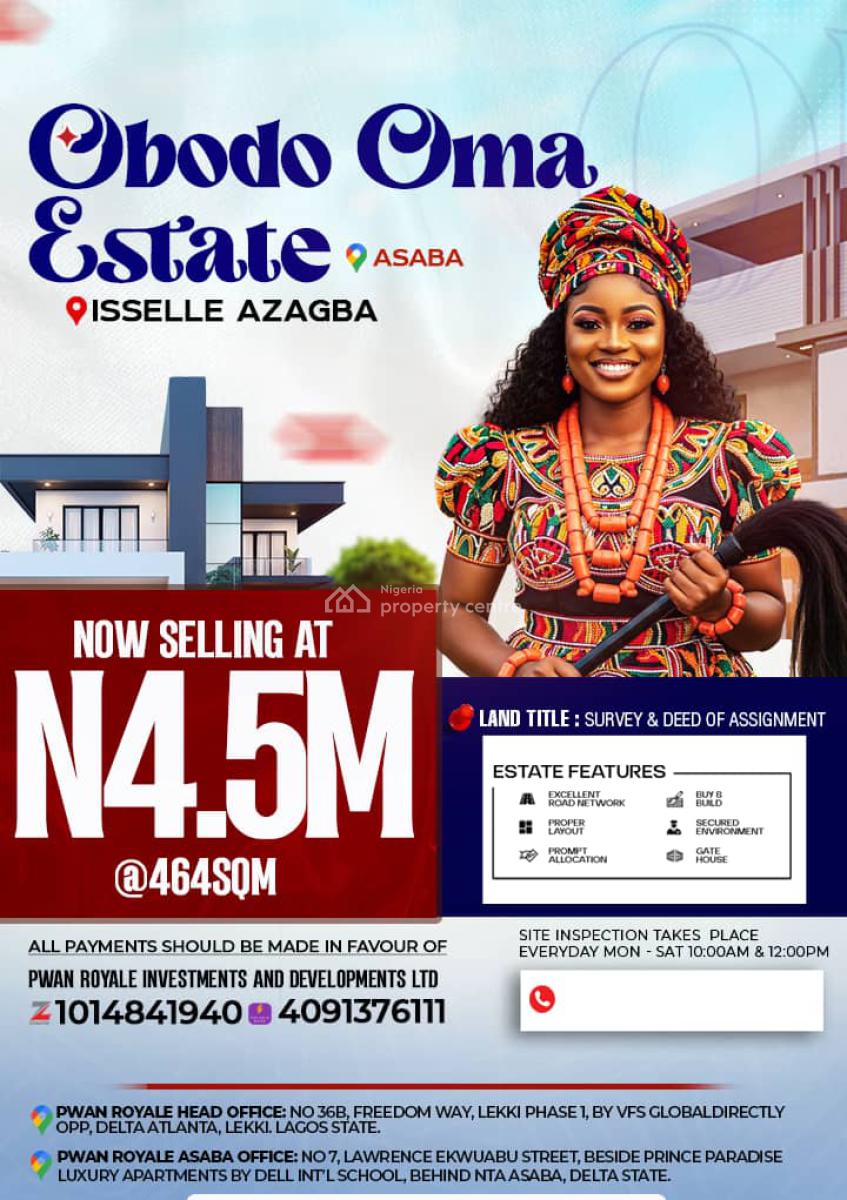 Land, Isselle Azagba, Asaba, Delta, Mixed-use Land for Sale