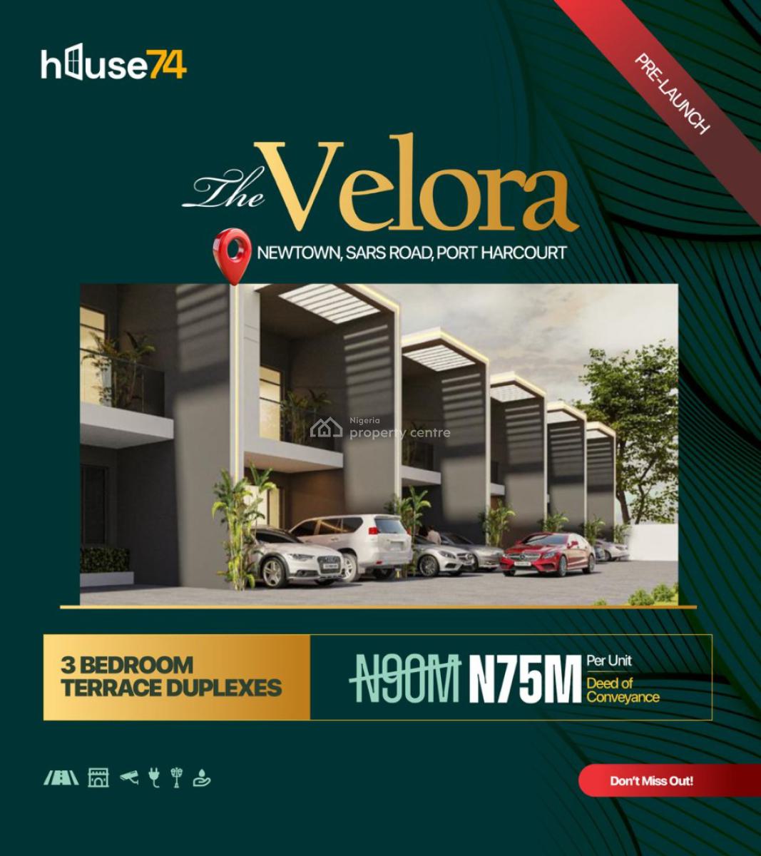 Offplan Luxury 3 Bedroom Terrace Duplex, Newtown Sars Road, Port Harcourt, Rivers, Terraced Duplex for Sale