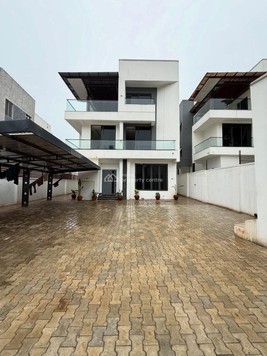 Contemporary 5 Bedroom Gated Detached Duplex,bq,elevator Access, Serene Neighborhood, Maitama District, Abuja, Detached Duplex for Sale