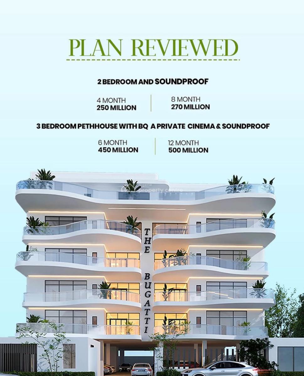 Introducing The Bugatti Luxury Offplan Apartment with Payment Plan, Foreshore Off Freedom Way, Lekki Phase 1, Lekki, Lagos, House for Sale