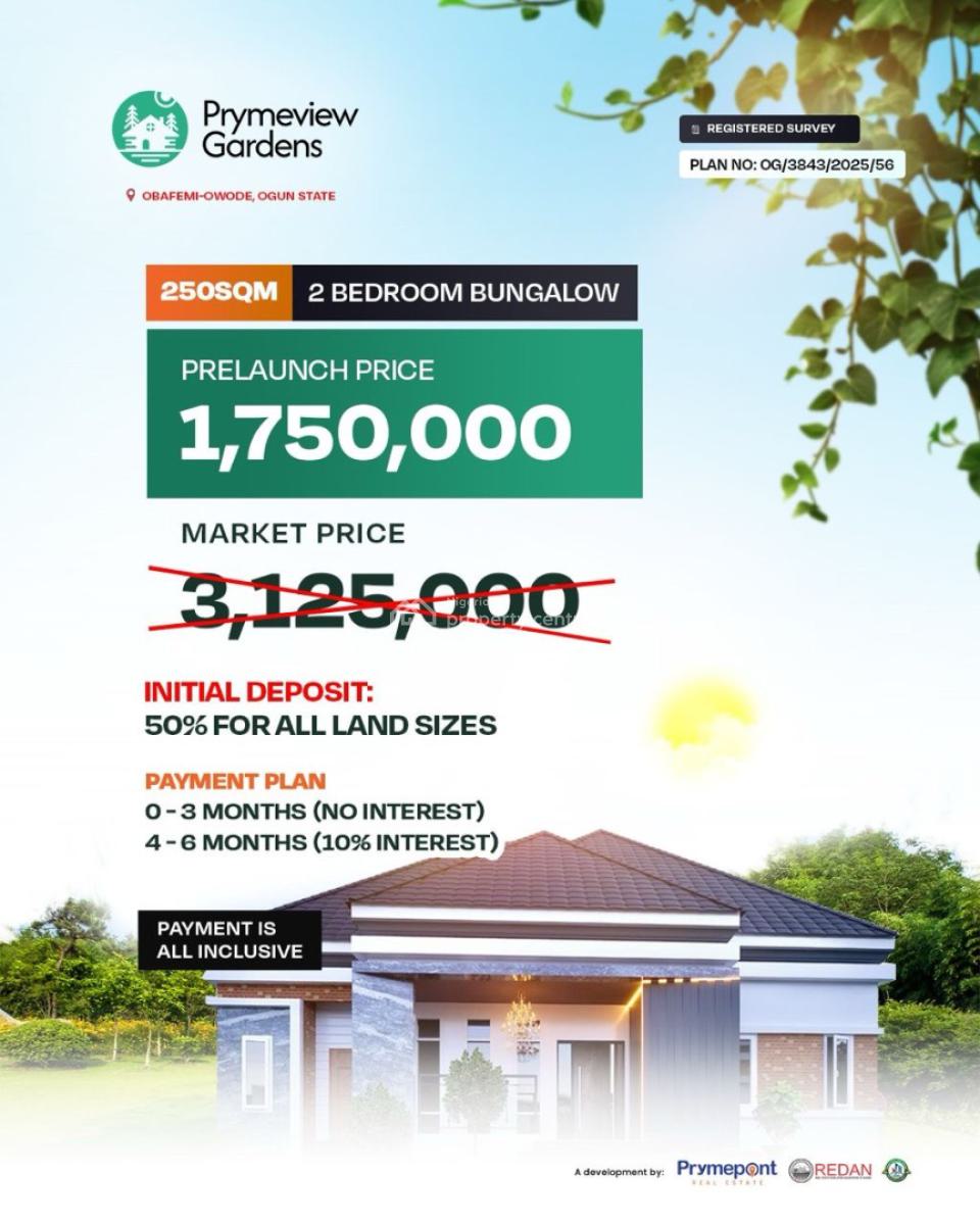 Prymeview Gardens - Your Next Affordable Yet Secured Land Is Here, Obafemi Owode, Ogun, Residential Land for Sale