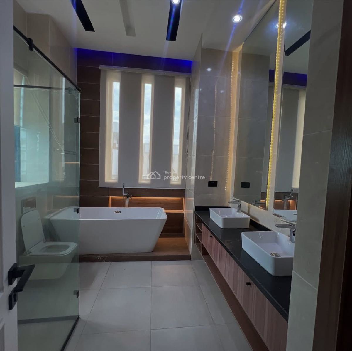 Fully Furnished Smart 5 Bedroom Detached Duplex with Pool and Gym Room, Chevron, Lekki, Lagos, Detached Duplex for Rent
