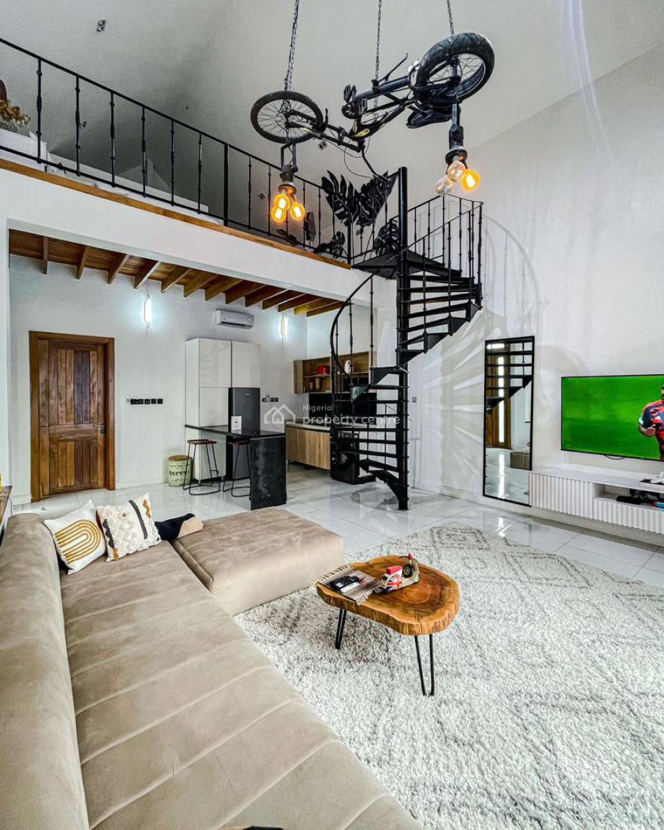 Stand Alone Fully Furnished & Serviced Luxury 2 Bedrooms Loft, Facing Directly Admiralty Way, Lekki Phase 1, Lekki, Lagos, Detached Bungalow for Rent