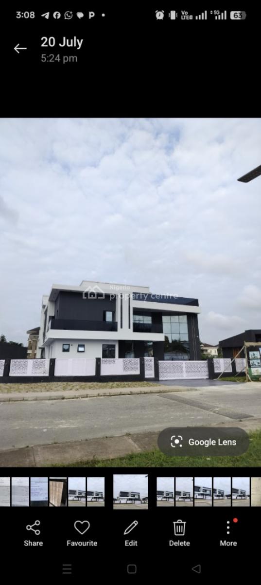 Brand New 5 Bedrooms Detached Duplex with Cinema, Pool, Penthouse & Bq, Royal Garden Estate, Lekki, Lagos, Detached Duplex for Sale
