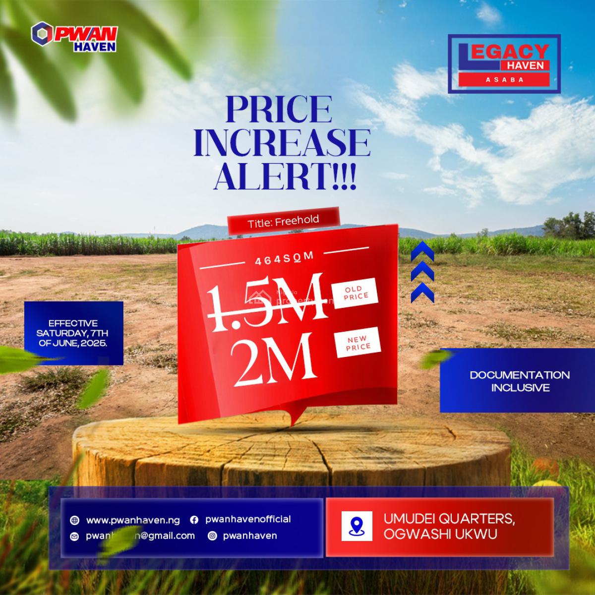 Land, Delta State Polytechnic, Ogwashi-ukwu, Asaba, Delta, Mixed-use Land for Sale