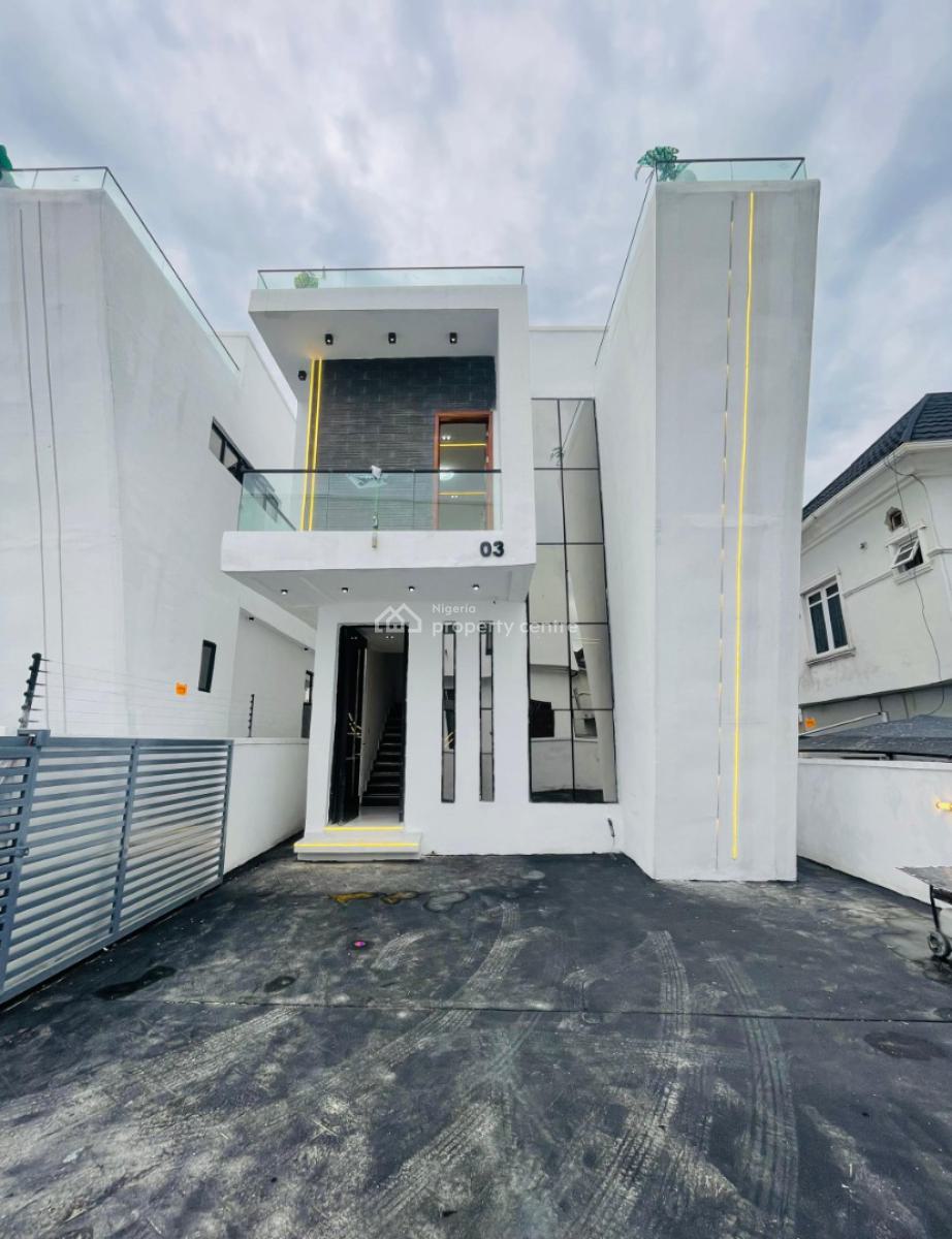 Gloriously Perched Luxury 4 Bedrooms Detached Smart Home with Bq - I, Ikota, Lekki, Lagos, Detached Duplex for Sale