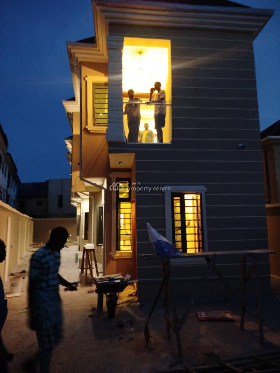 Newly 4 Bedroom Fully Detached Duplex +bq+ Swimming Pool, in an Lovely Estate Environment Off College Road, Ogba, Ikeja, Lagos, Detached Duplex for Sale