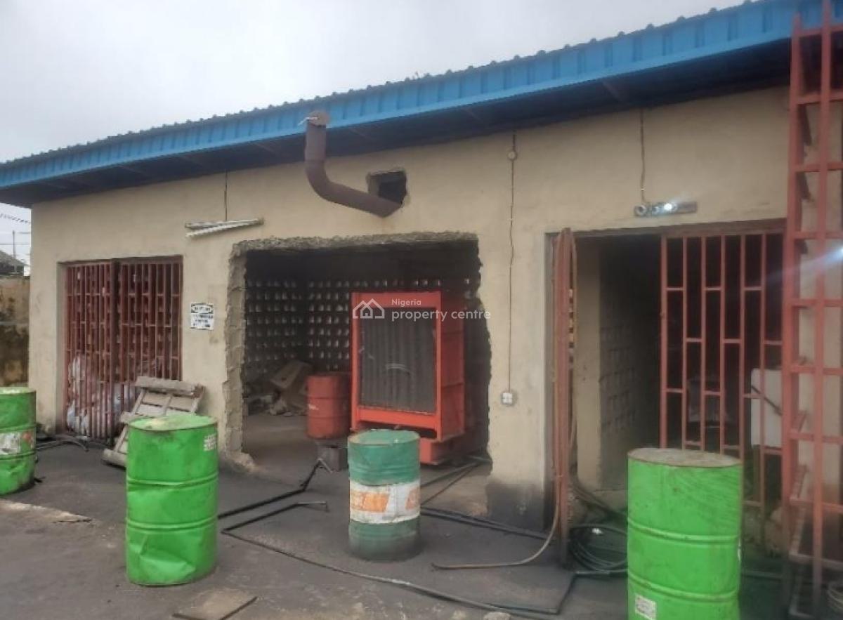 Massive 2-bay Warehouse, Canteen, Office Block Buildings on 7958sqm, Amuwo Odofin, Lagos, Warehouse for Sale