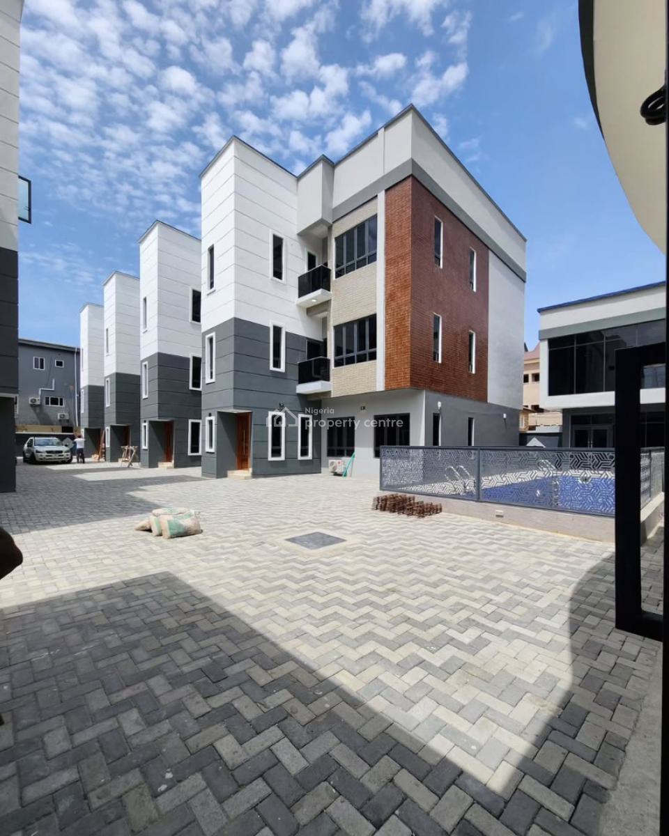 Specious 4 Bedroom Terrace Duplex with Bq, Ikate, Lekki, Lagos, Terraced Duplex for Sale