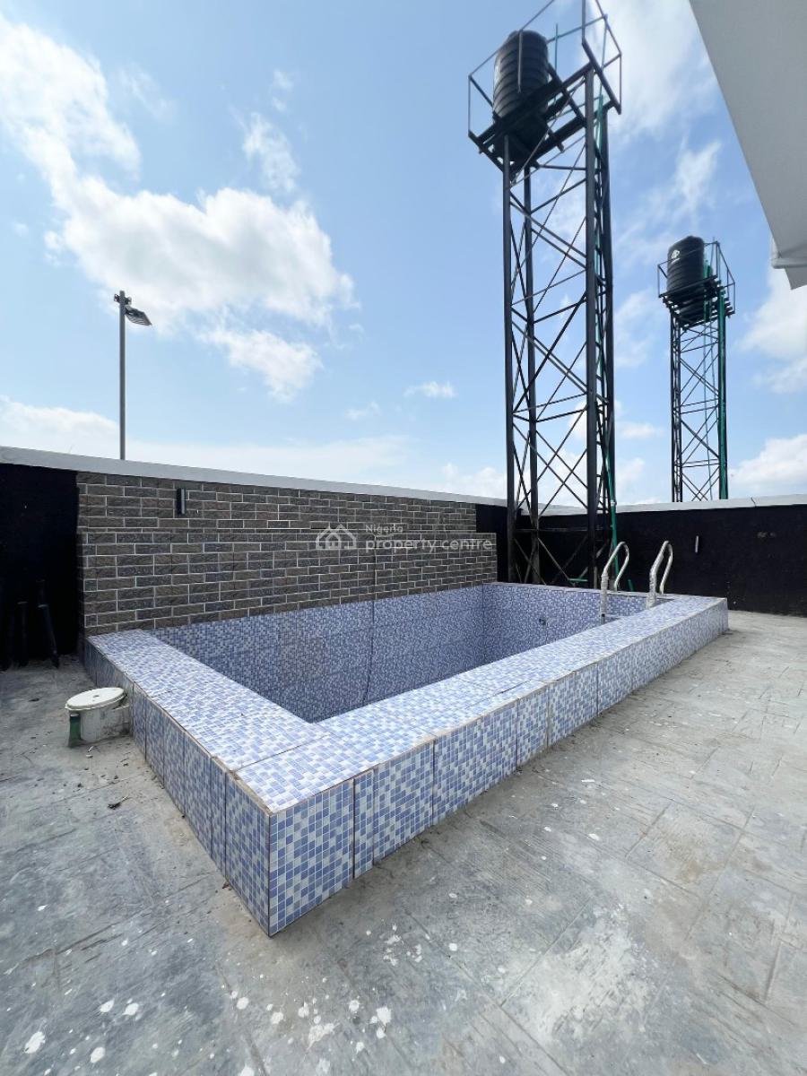 Contemporary 5-bedroom Fully Detached Duplex with Bq & Swimming Pool., Ajah, Lagos, Detached Duplex for Sale
