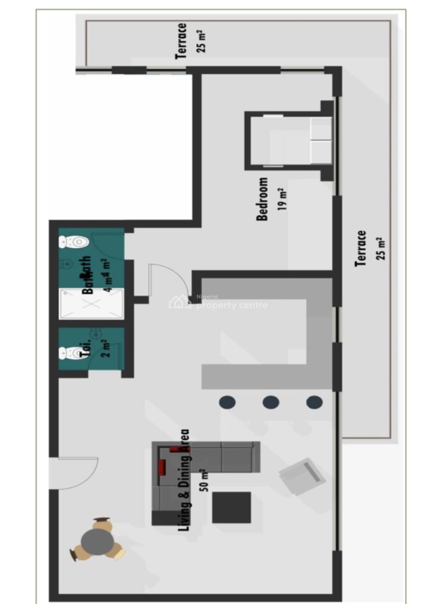 One Bedroom Flat, Off Admiralty Way, Lekki Phase 1, Lekki, Lagos, Flat / Apartment for Sale