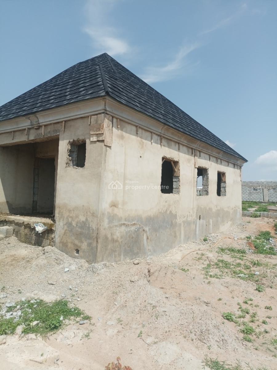 Newly Built Semi Finished 3 Bedroom Fully Detached Bungalow, After Train Station, Idu Industrial, Abuja, Detached Bungalow for Sale