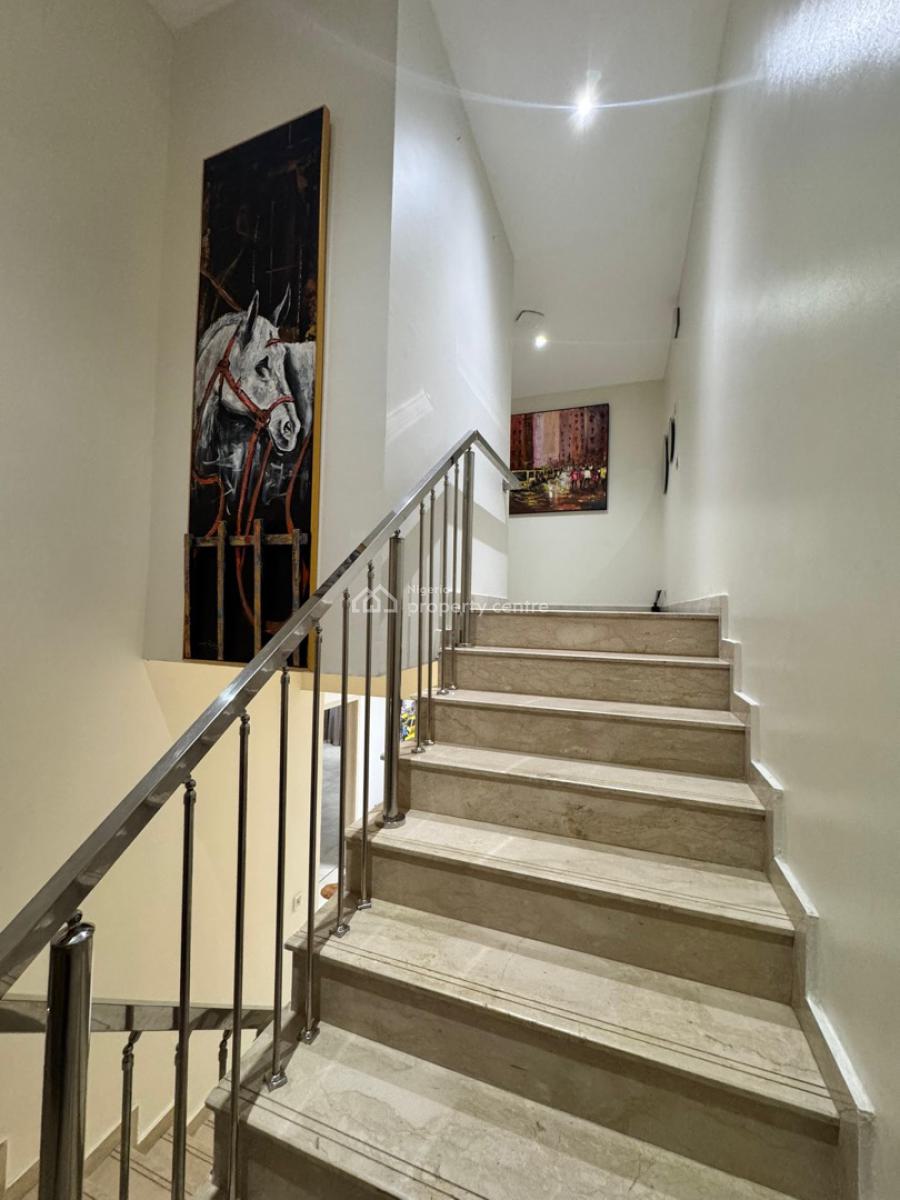 Contemporary 4 Bedroom Fully Furnished Terrace Duplex,bq,pool,cctv.., Jabi, Abuja, Terraced Duplex for Sale