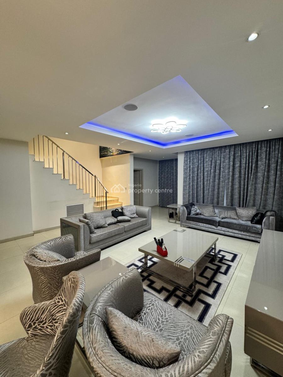 Contemporary 4 Bedroom Fully Furnished Terrace Duplex,bq,pool,cctv.., Jabi, Abuja, Terraced Duplex for Sale