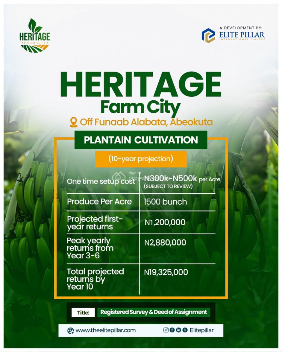 Invest in Fertile Farm Land and Earn Up N1.5 Million Annually, Alabata, Abeokuta North, Ogun, Land for Sale