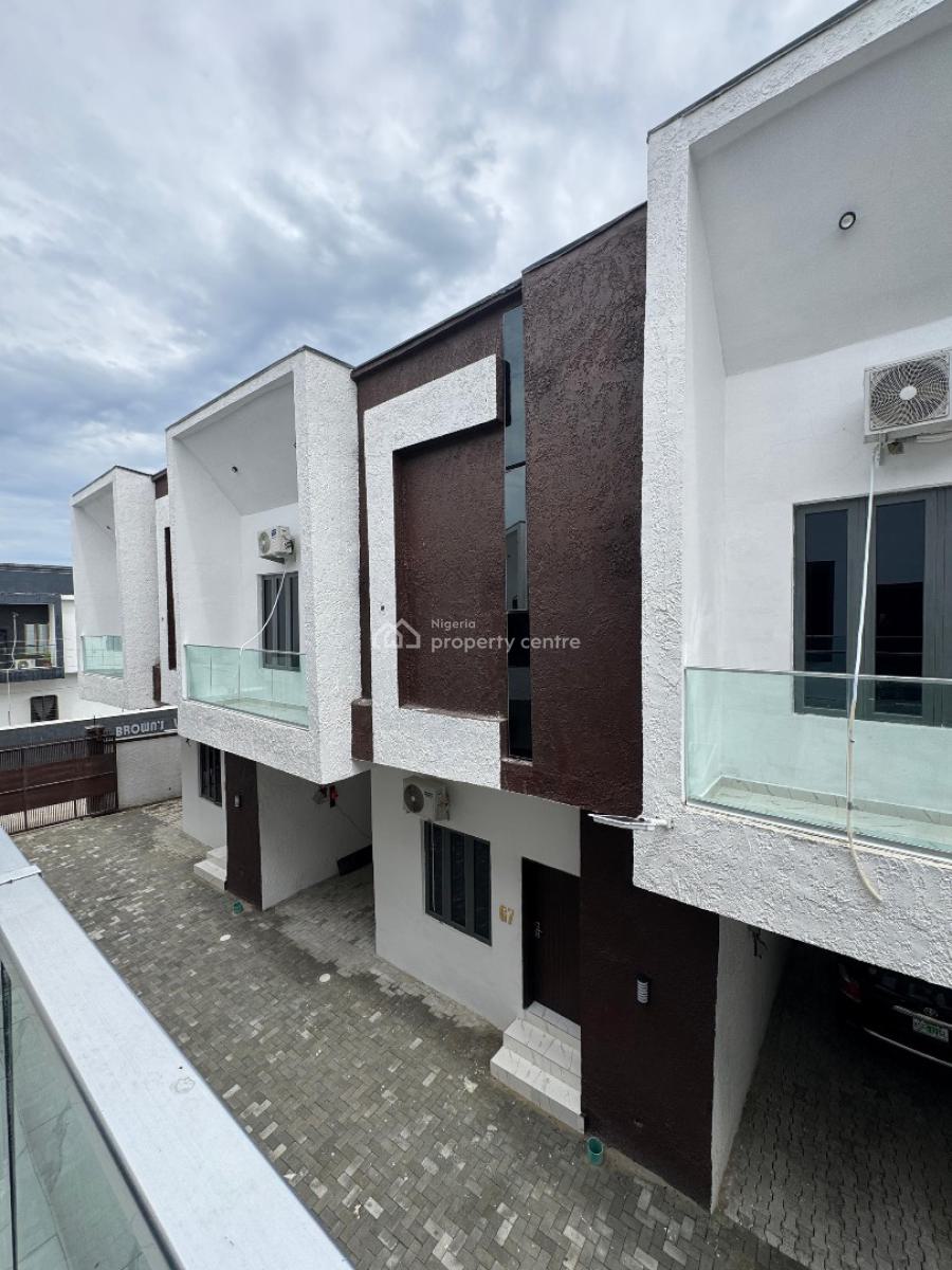 Self Serviced 4 Bedroom Terrace  Duplex in a Secure Location, Sangotedo, Ajah, Lagos, Terraced Duplex for Sale