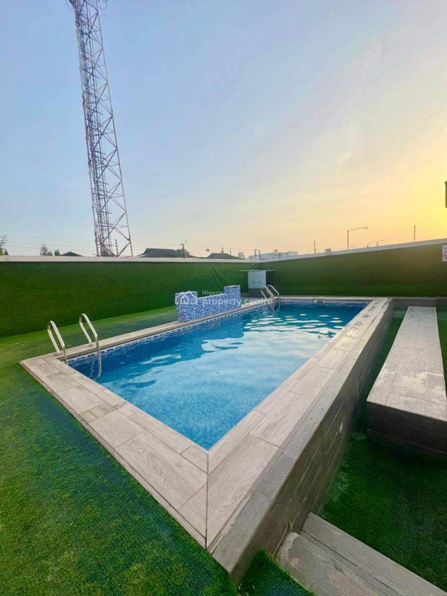 Fully Furnished 3 Bedroom Terraced Duplex with Pool, Gym, Bq, Ologolo, Lekki, Lagos, House for Rent
