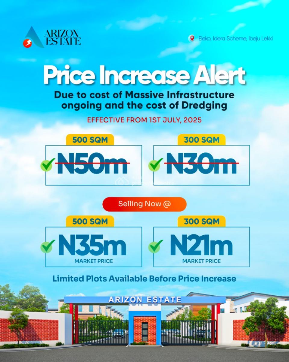 Land, Arizon Estate, Beside Pan Atlantic University, Lekki - Epe Expressway, Ibeju Lekki, Lagos, Mixed-use Land for Sale