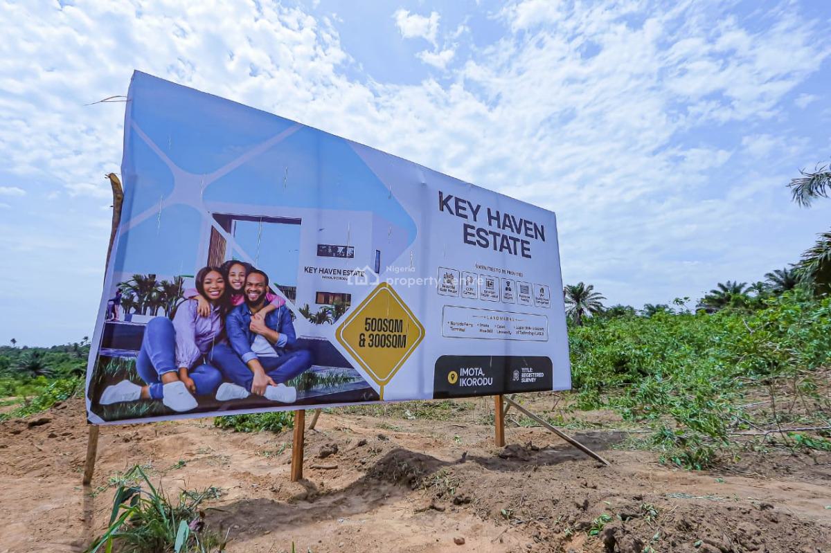Land, Key Haven Estate, Few Minutes Drive From Caleb University, Imota, Ikorodu, Lagos, Residential Land for Sale