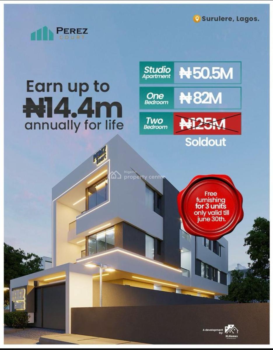 Own an Budget Friendly Smart Studio Apartment in a Coveted Location, Surulere, Lagos, Flat / Apartment for Sale