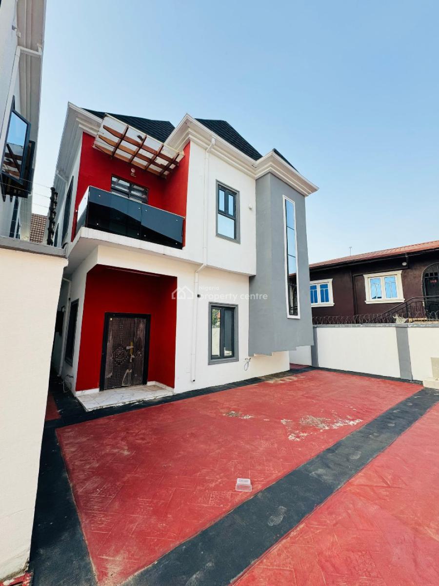 Lovely Built 5 Bedroom Fully Detached Duplex Plus Bq, Beautifully Designed Home with Bq in a Well Secured Estate, Gra Phase 1, Magodo, Lagos, Detached Duplex for Sale