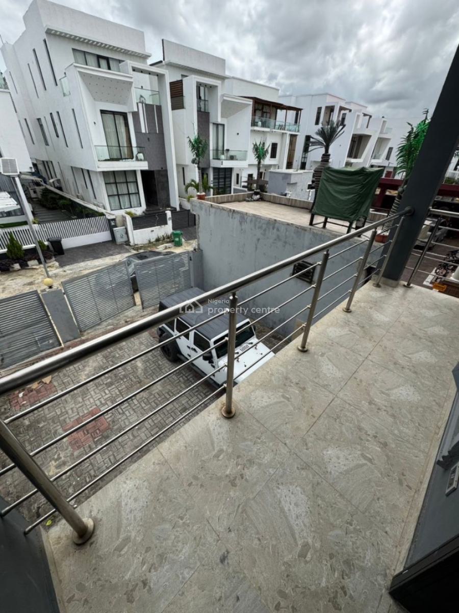 5 Bedrooms Detached Duplex with Bq, Palm Residence Estate Sharing Fence with Pinnock Beach Estate, Osapa, Lekki, Lagos, Semi-detached Duplex for Rent