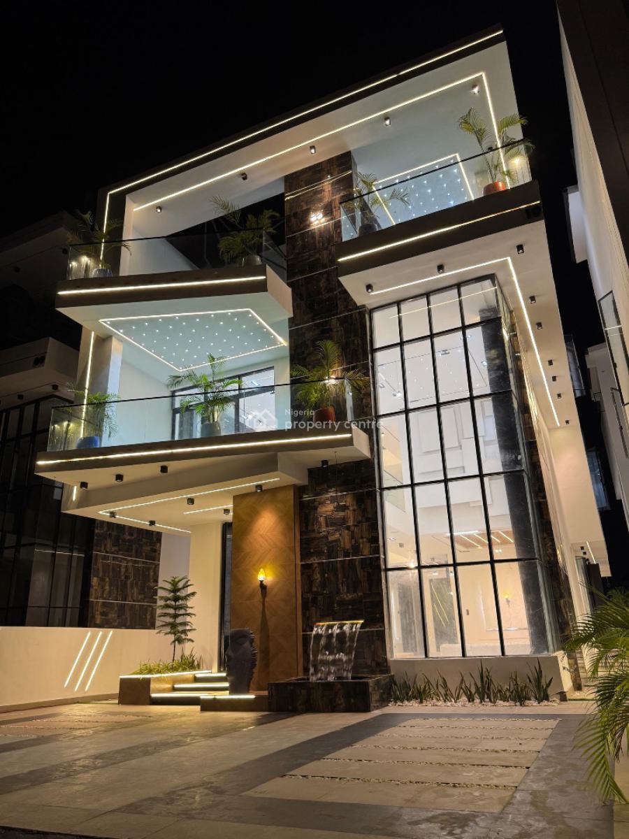 Luxurious 5 Bedroom Fully Detached Duplex with a Pool, Bq and Cinema, Eye Pleasing Well Built 5 Bedroom ,an Office Space in Chevron Drive, Lekki, Lagos, House for Sale