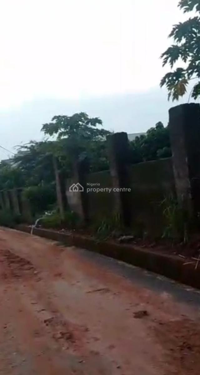 Land Ses* 100 X 100 @ Evbuodia  with Dpc Structure  Corner Piece, Along a Tarred Street Off Airport Road  ✓high Tech, Benin, Oredo, Edo, Land for Sale