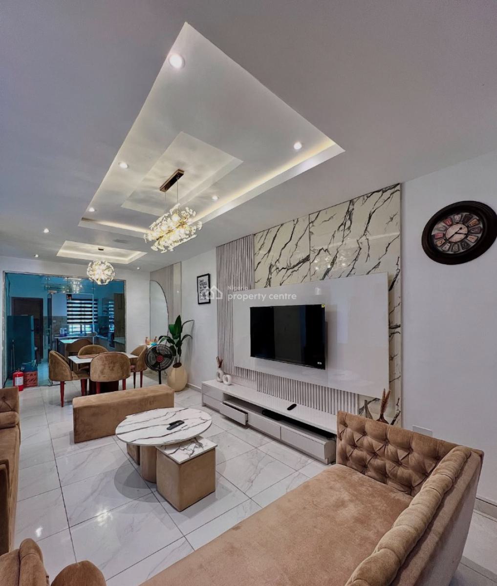 Fully Furnished 3 Bedroom Duplex with Spacious Bq, with Inverter, Ikota, Lekki, Lagos, Terraced Duplex for Sale