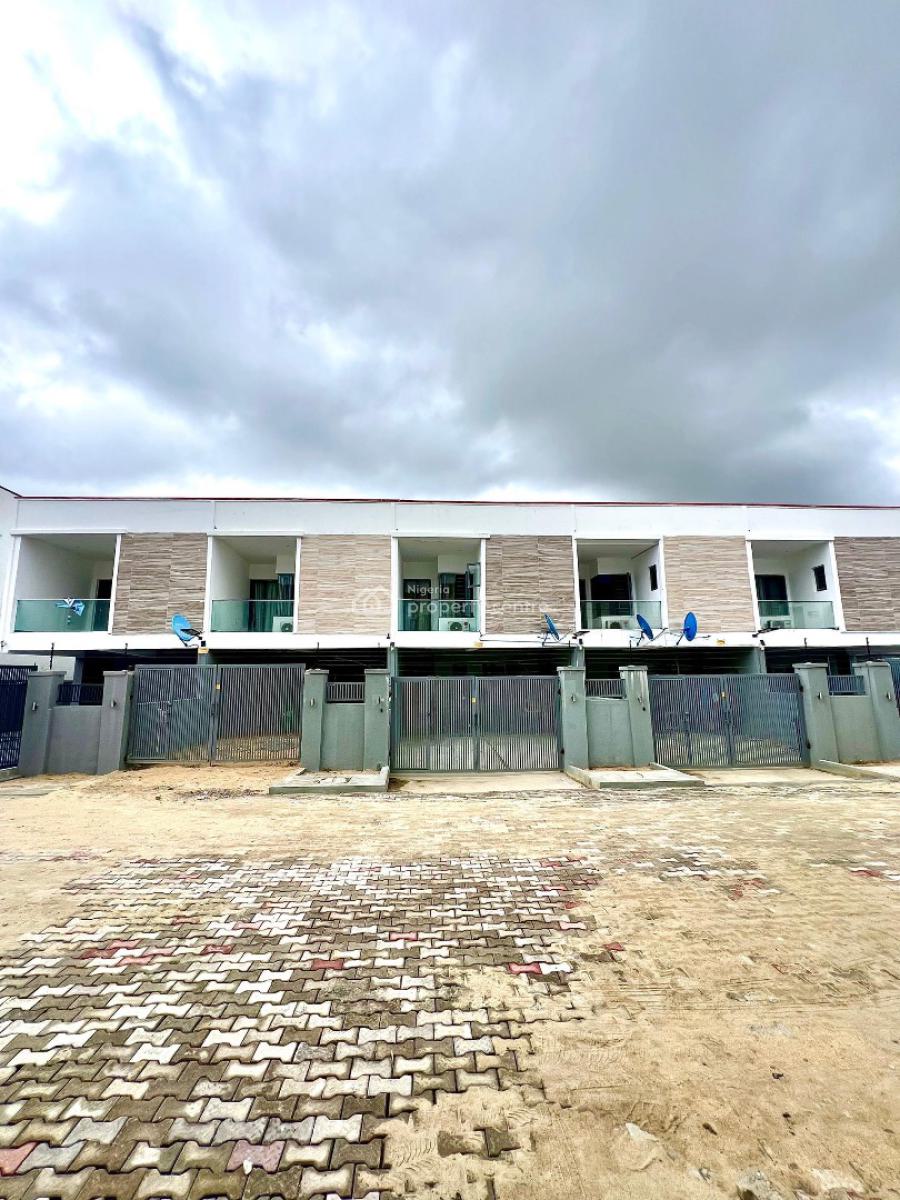Fully Furnished Self-compound 3 Bedroom Terrace with Bq and Inverter I, Ikota, Ikota, Lekki, Lagos, Terraced Duplex for Sale
