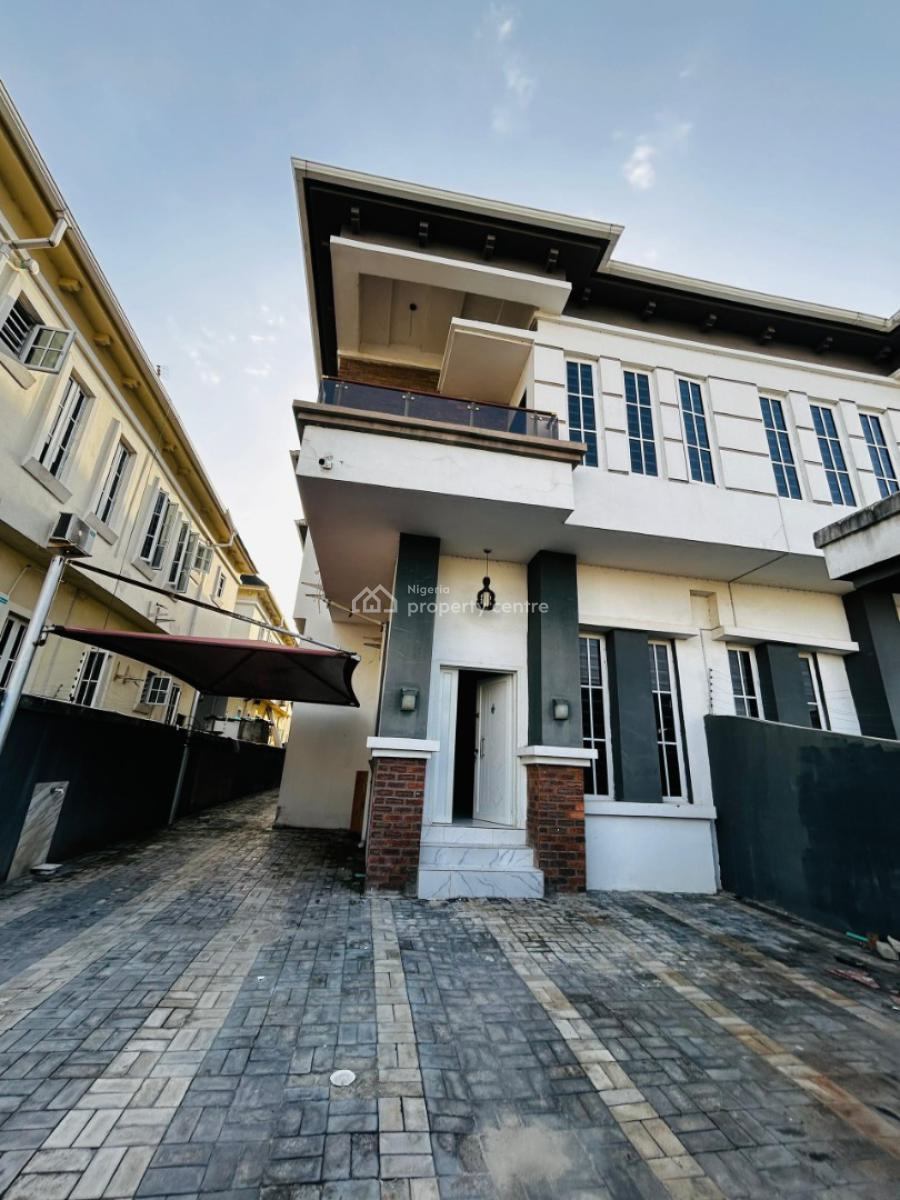 Relatively New 4 Bedroom with Bq and Security House Self Compound, Serene Area, Ologolo, Lekki, Lagos, Semi-detached Duplex for Sale