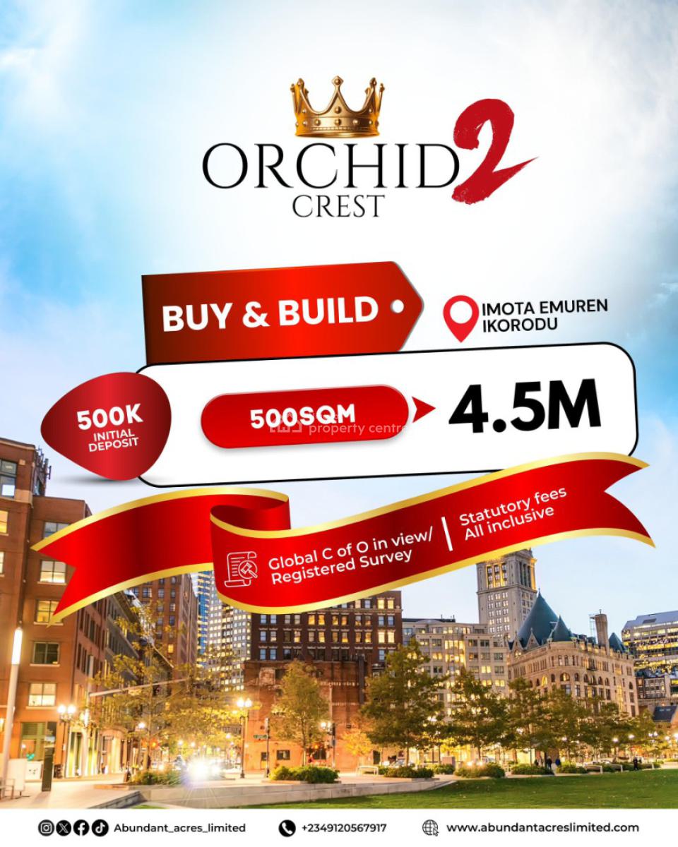 Land with Registered Survey and C of O in Progress, Imota, Ikorodu, Lagos, Land for Sale