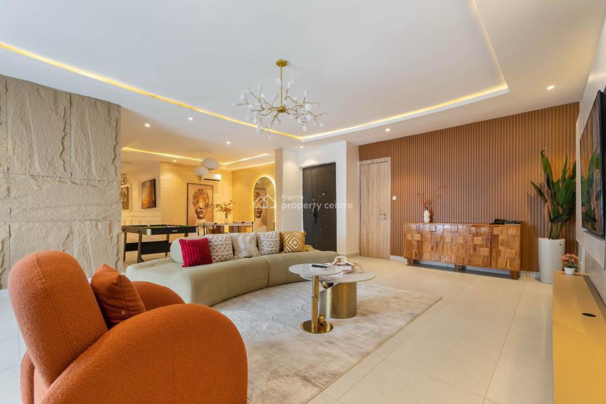 Cozy 3 Bedroom Penthouse with a Rooftop Pool+rooftop Gym+ps5+ Snooker, Lekki Phase 1, Lekki, Lagos, Flat / Apartment Short Let