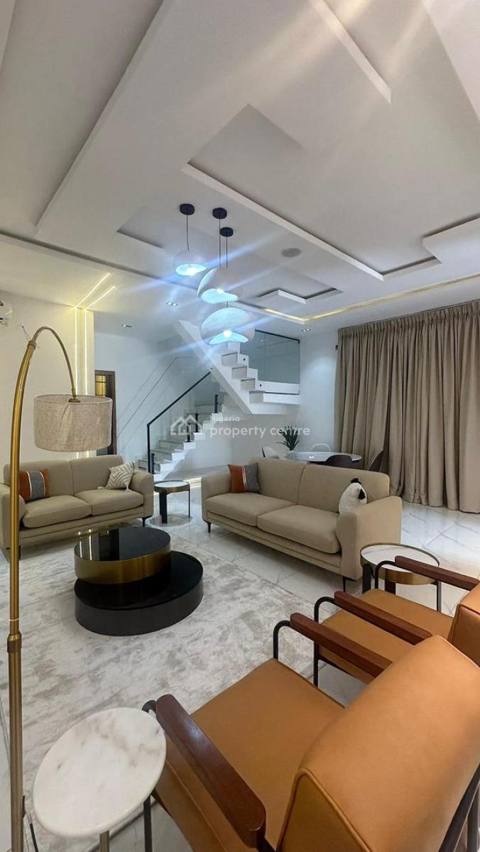 Luxury Fully Furnished Detached Duplex with a Bq, Chevron, Lekki, Lagos, Detached Duplex for Sale
