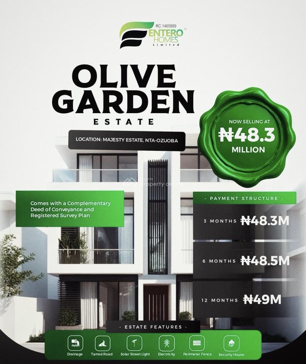 Estate Land, Nta, Ozuoba, Port Harcourt, Rivers, Residential Land for Sale