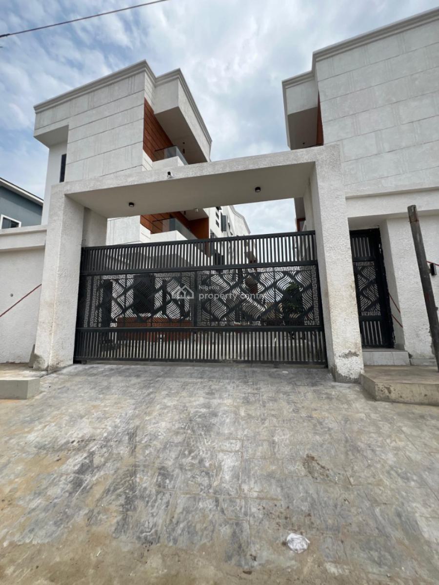 Newly Built and Well Fitted 5 Bedroom Contemporary Design Semi Detache, Osapa, Lekki, Lagos, Semi-detached Duplex for Sale
