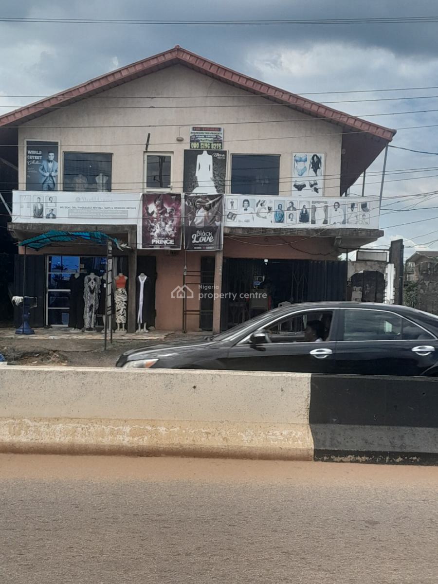 Solid Storey Building of Office Spaces, Shops, on 50ft By 150ft Land, Directly Along Ekehuan Road, By Garrick Grammar School, Benin City, Oredo, Edo, Commercial Property for Sale