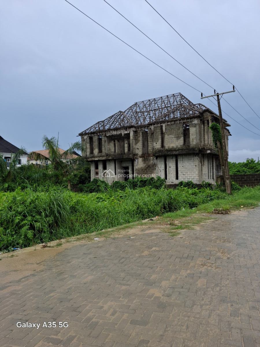5 Bedrooms Carcass with C of O, Therra Annex, Ajah, Lagos, Detached Duplex for Sale
