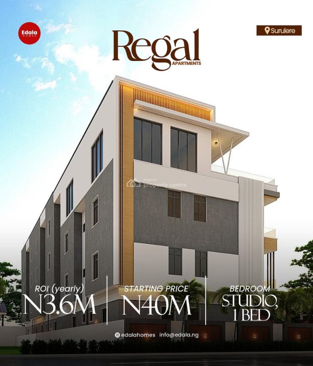 Earn Monthly Without Lifting a Finger 100% Luxury, Regal Apartments,off Ogunlana Drive, Surulere, Lagos, Flat / Apartment for Sale