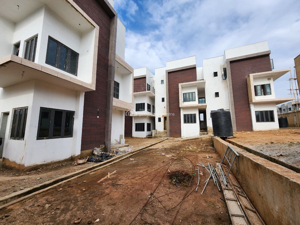 Brand New, Luxury and Very Spacious 4 Bedroom Terrace House with Bq, Before Stella Maris Schools, Life Camp, Abuja, Terraced Duplex for Sale