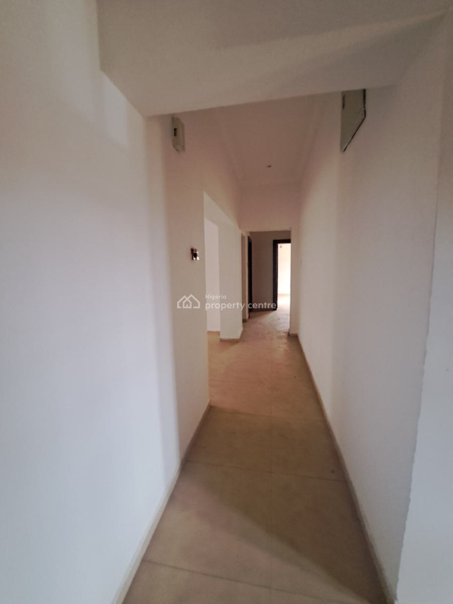 Spaciously Finished 3 Bedroom Flat with Bq, Close to Kado Market, Life Camp, Abuja, Flat / Apartment for Rent