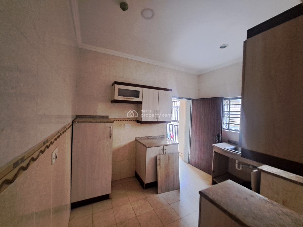 Spaciously Finished 3 Bedroom Flat with Bq, Close to Kado Market, Life Camp, Abuja, Flat / Apartment for Rent