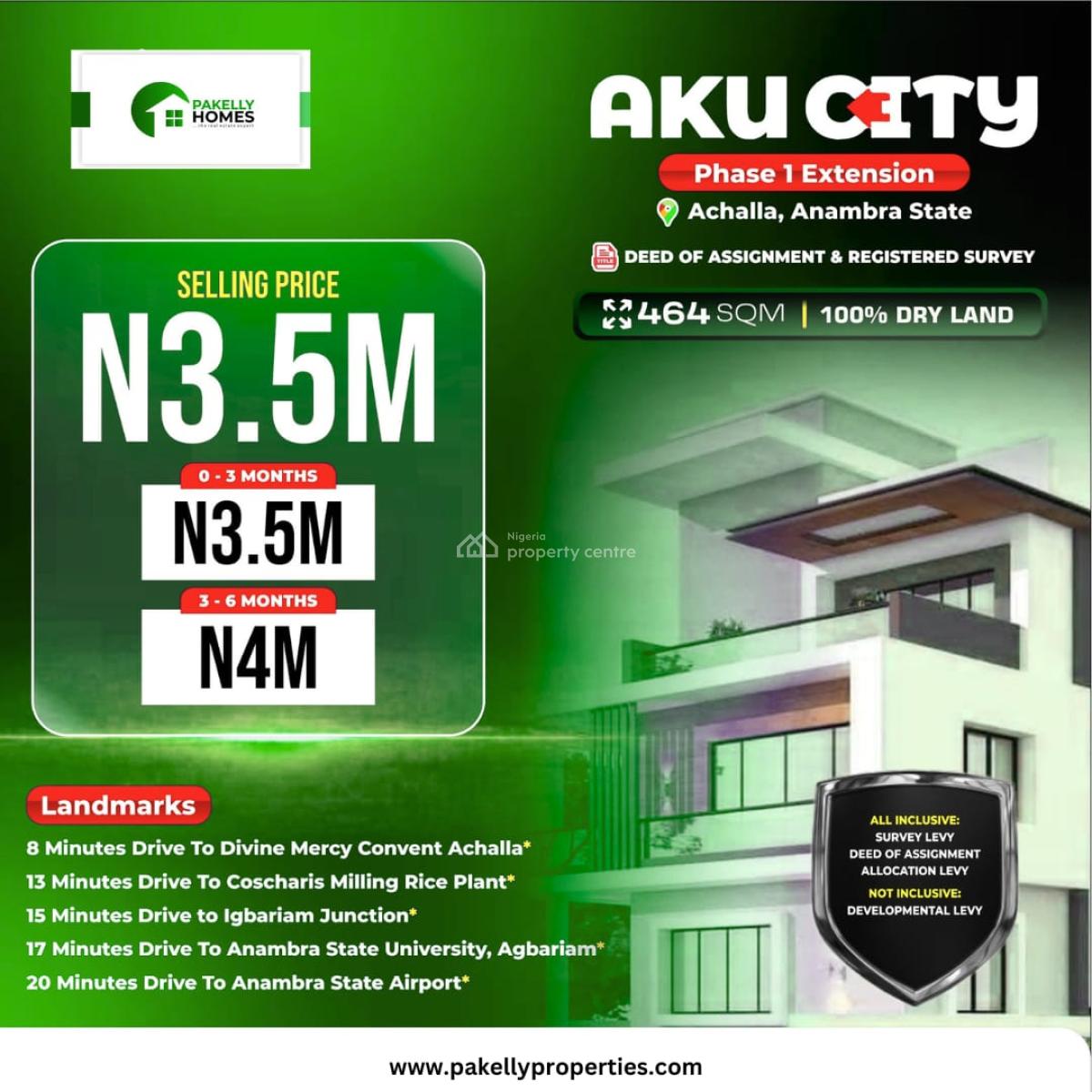 464k Sqm Land, Achalla, Aguata, Anambra, Residential Land for Sale