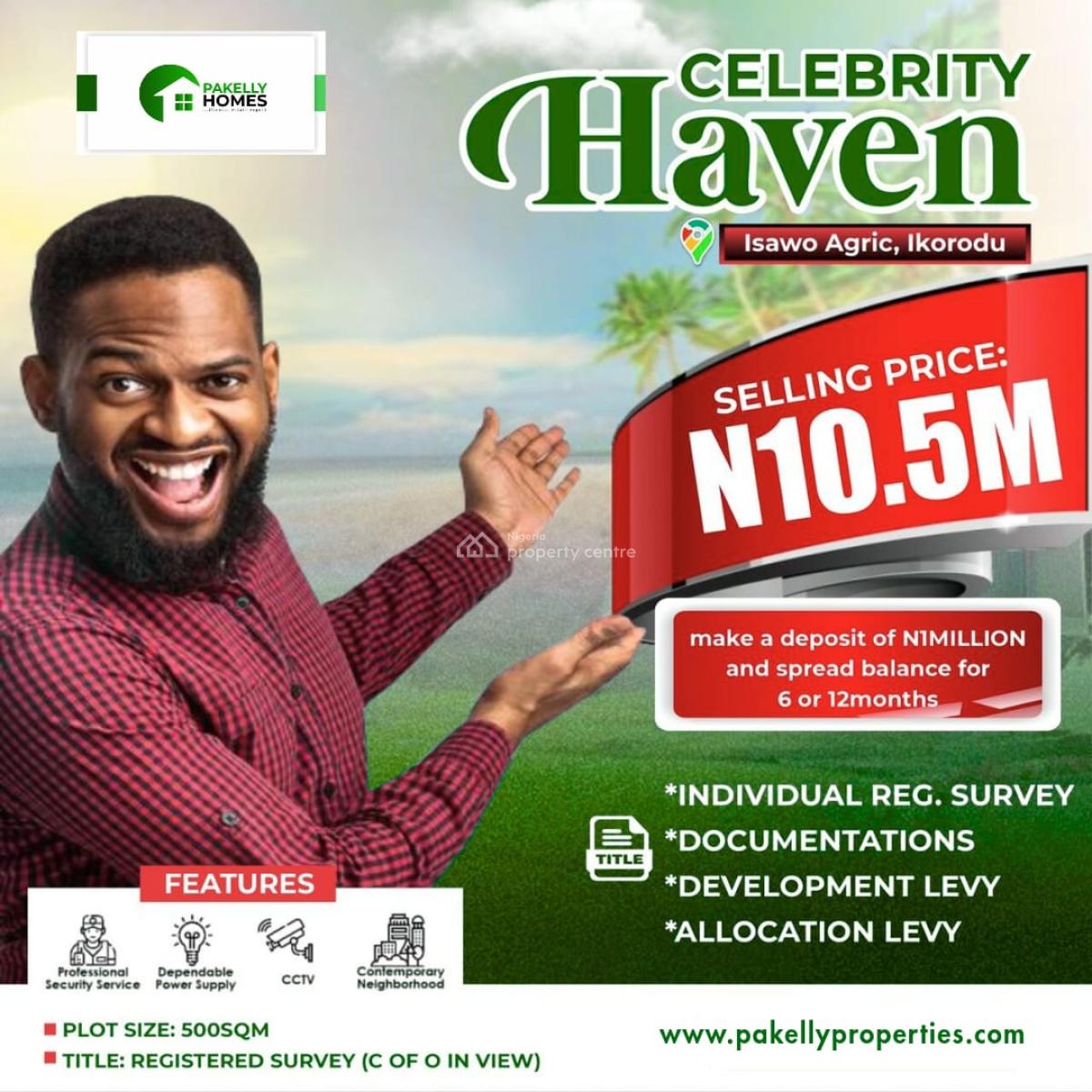 Celebrity Haven Estate, Isawo, Ikorodu, Lagos, Residential Land for Sale