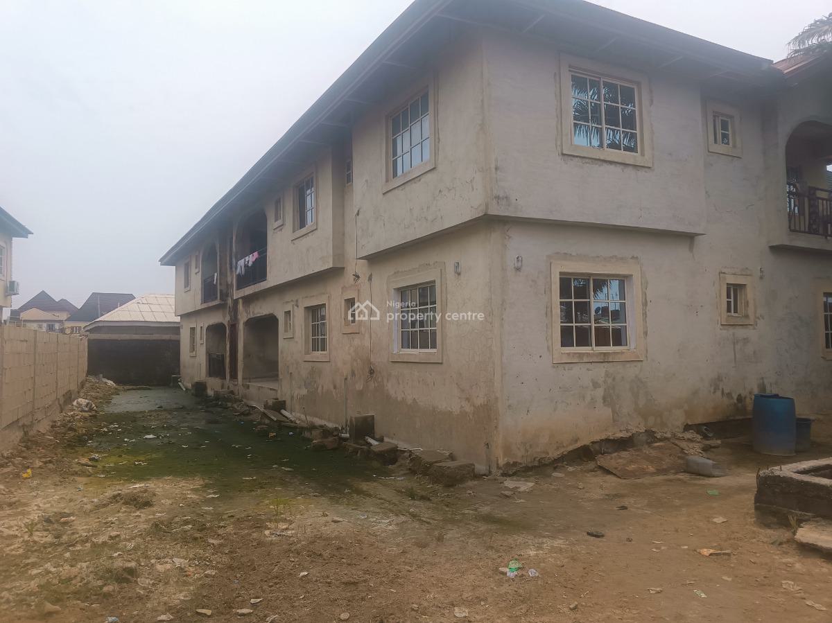 Block of 4 Flats Unfinished on a Full Plot of Land, Deed + Survey, Royal Palmwill Estate, Badore, Ajah, Lagos, Block of Flats for Sale
