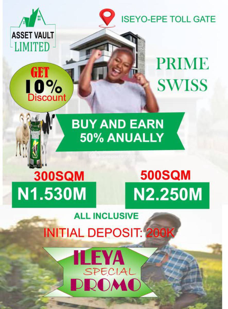 Luxury Land, Prime Swiss Estate   Iseyo Epe Tollgate, Ijebu East, Ogun, Mixed-use Land for Sale